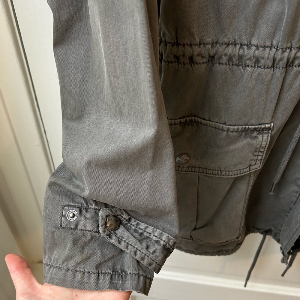 Olive Green Cargo Jacket - image 6